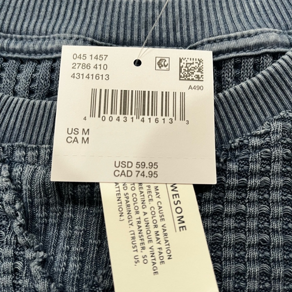 American Eagle Outfitters Textured Blue Sweater - Picture 3 of 3